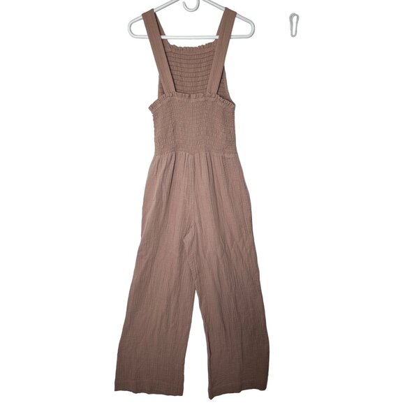 Faherty Womens Diego Sleeveless Organic Gauzy Cotton Jumpsuit Size S Pale Pink - Picture 2 of 13